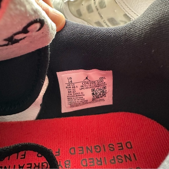 Jordan Air Max 200 White / Black / Challenge Red 2020 Rare - Picture 4 of 8